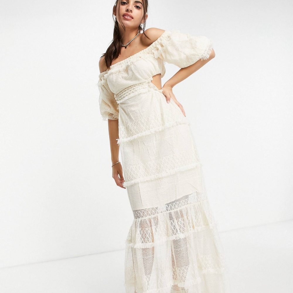 Skylar Rose from ASOS Off the Shoulder Dress